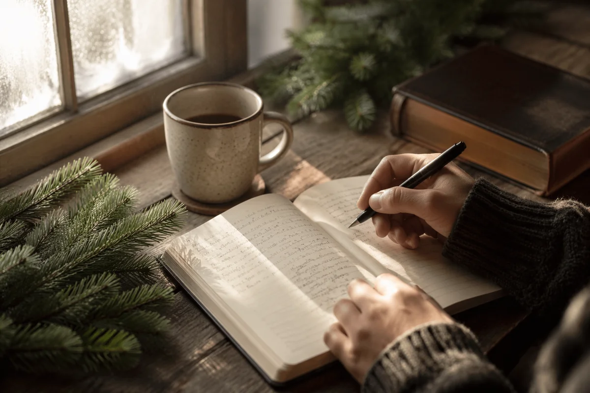 Morning Prayer Journal with Evergreen Light