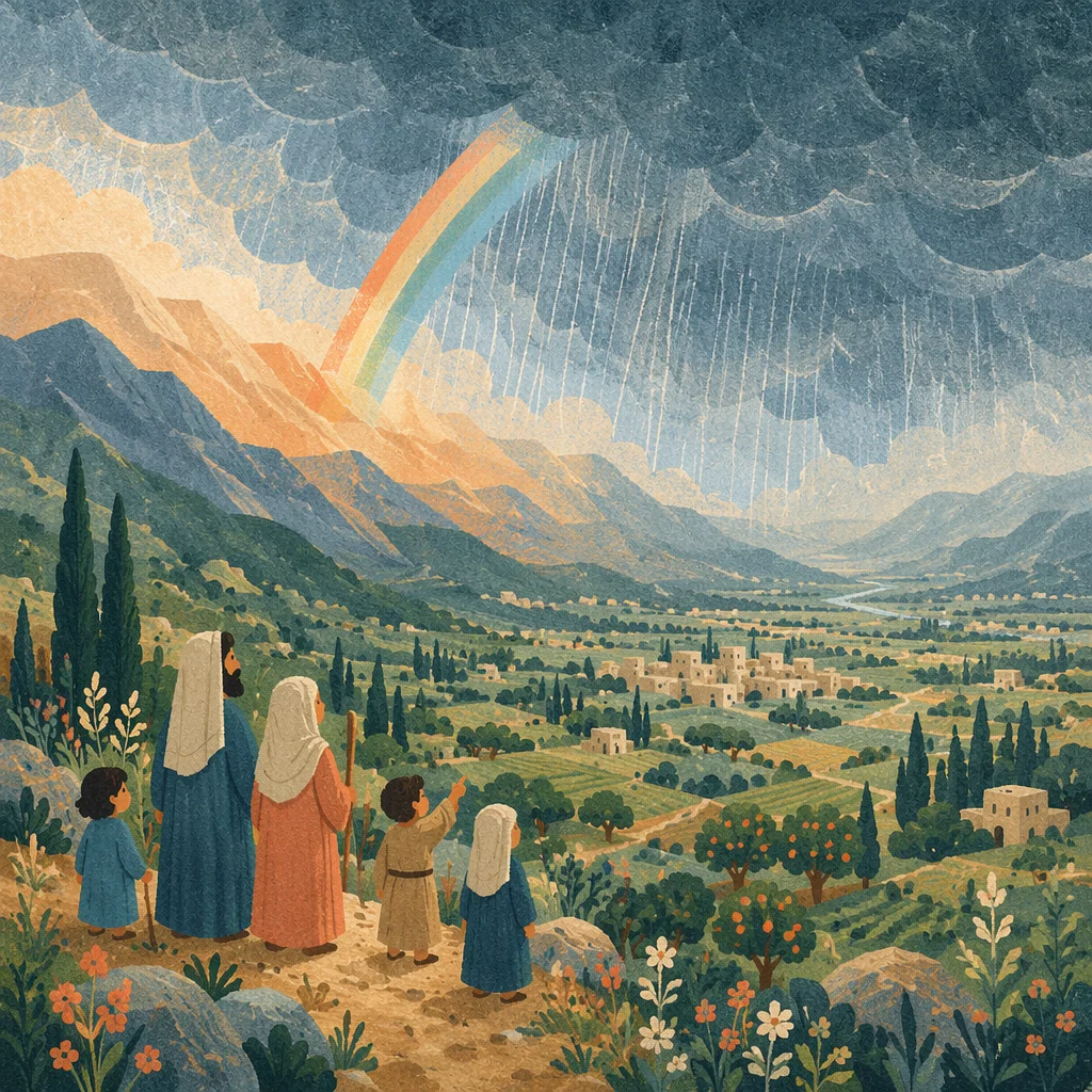 Rainbow Promise Over Evergreen Valley