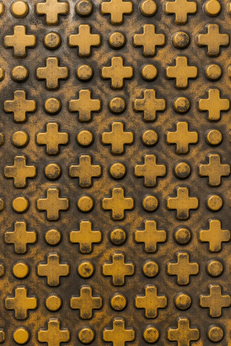 Rugged Cross Pattern Industrial Texture Background