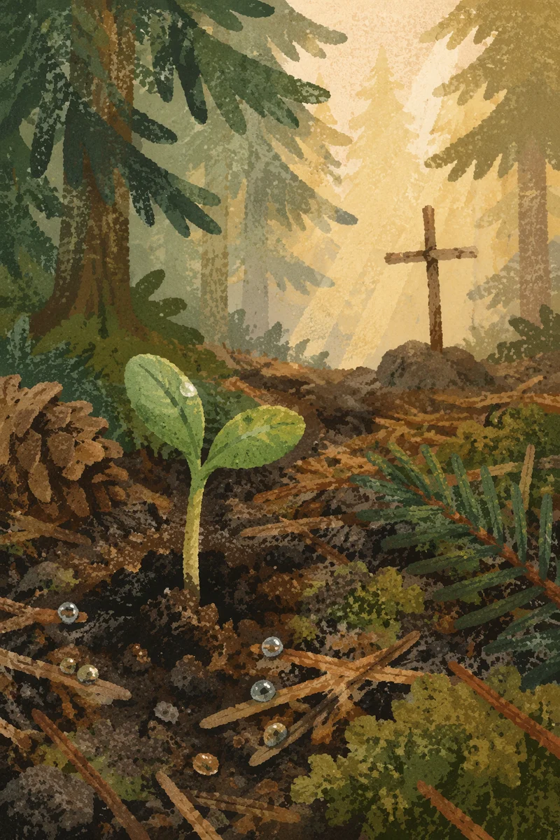 Evergreen Sprout of Hope and Renewal