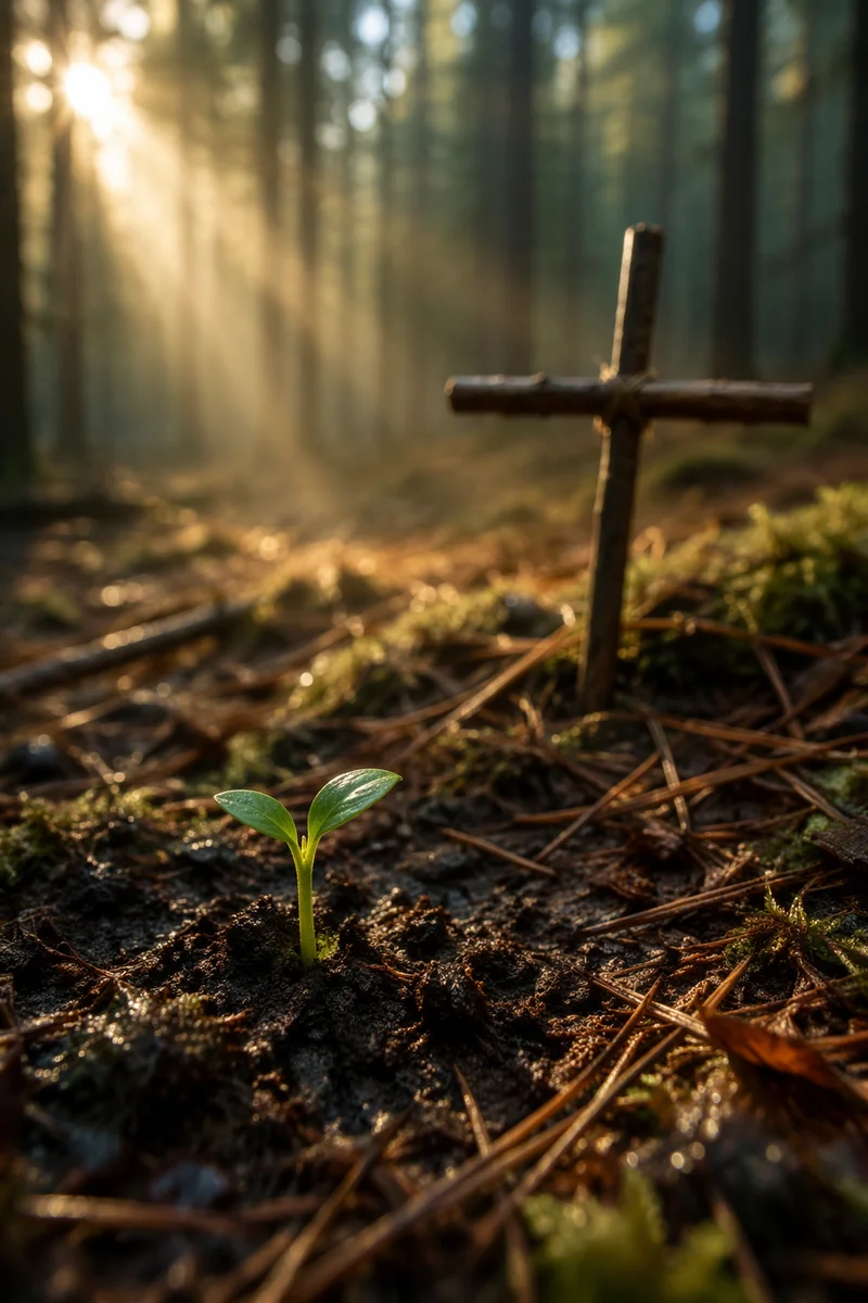Evergreen Seedling of New Life and Hope