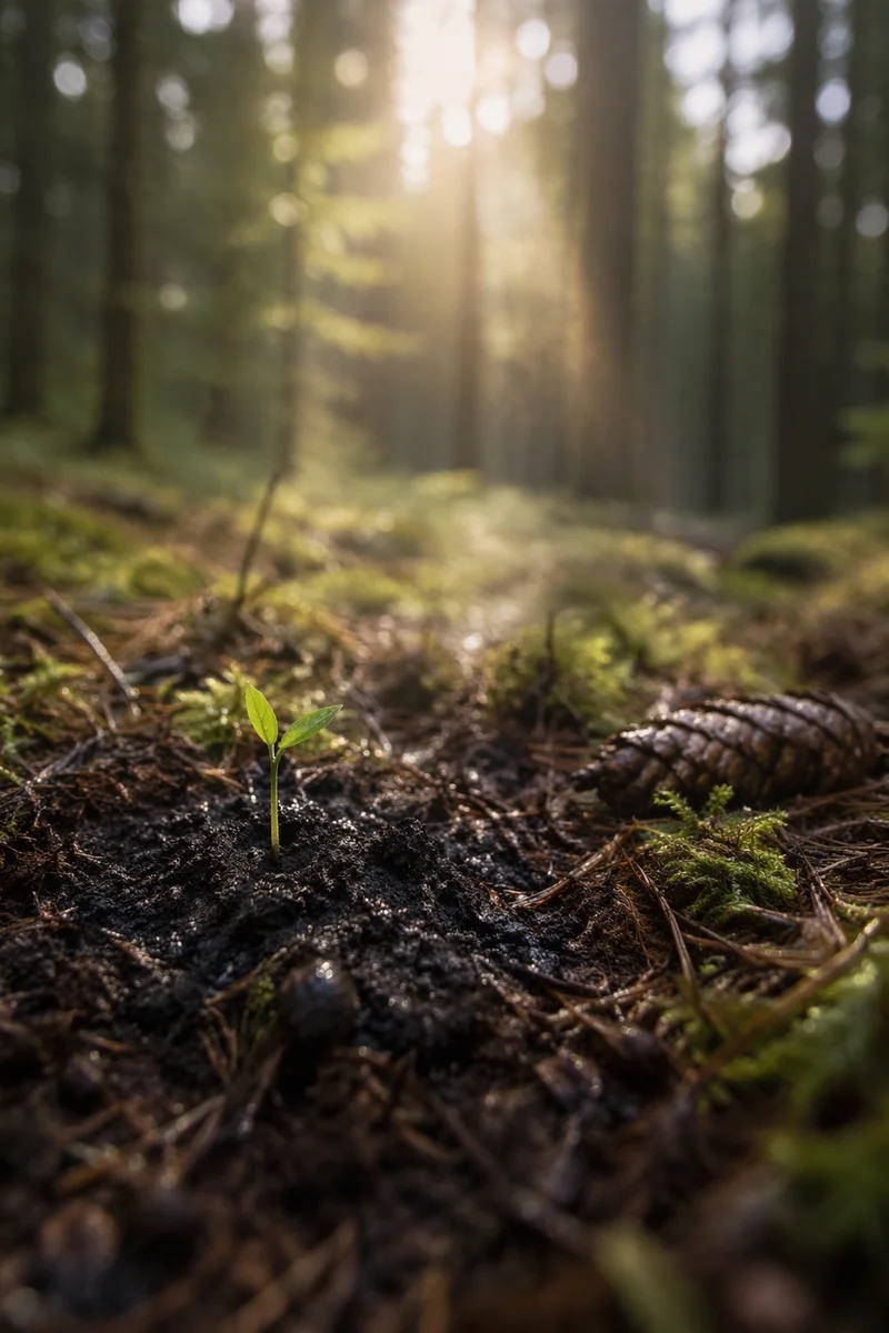 Evergreen Forest Sprout of New Life