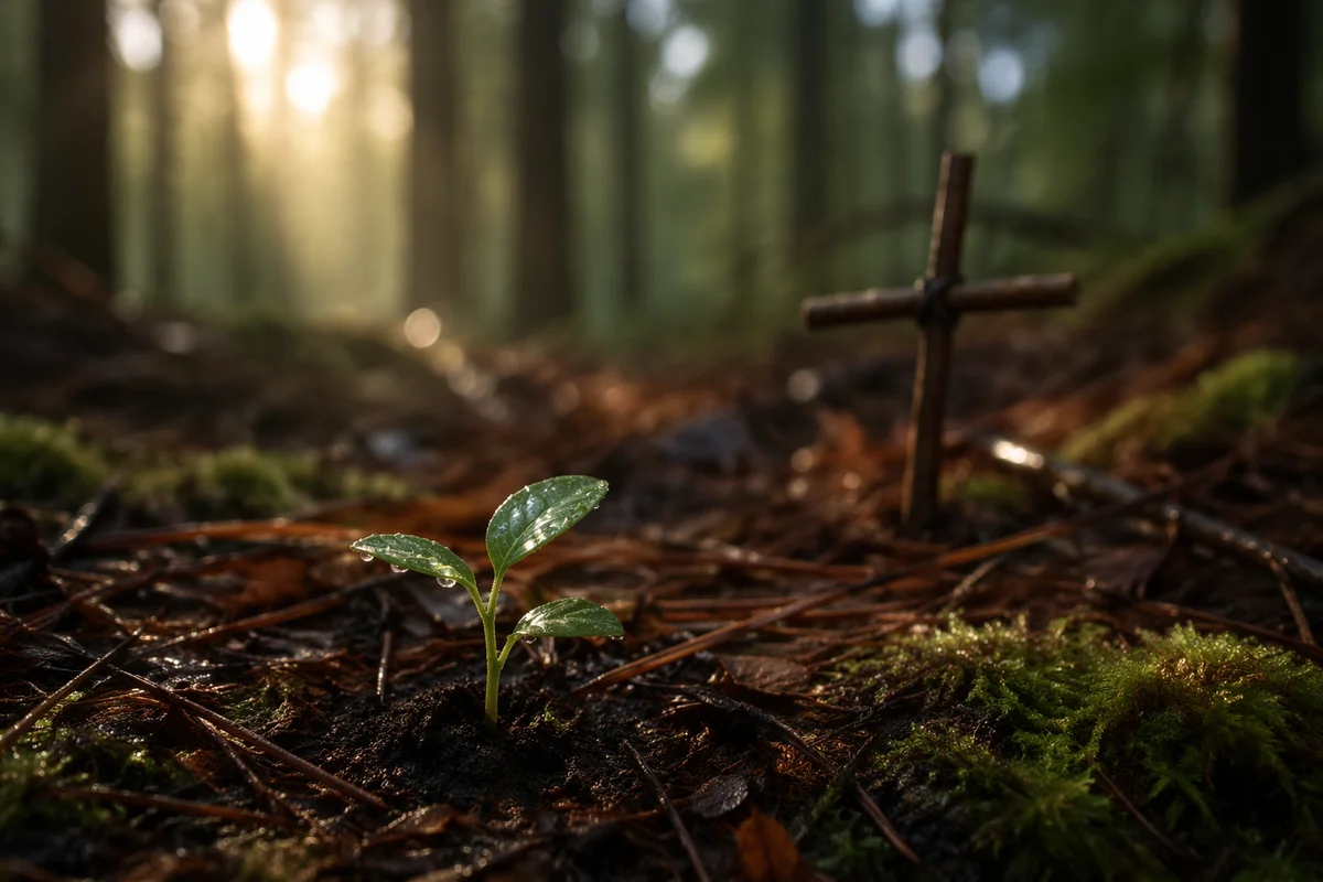 Evergreen Seedling of New Life and Hope