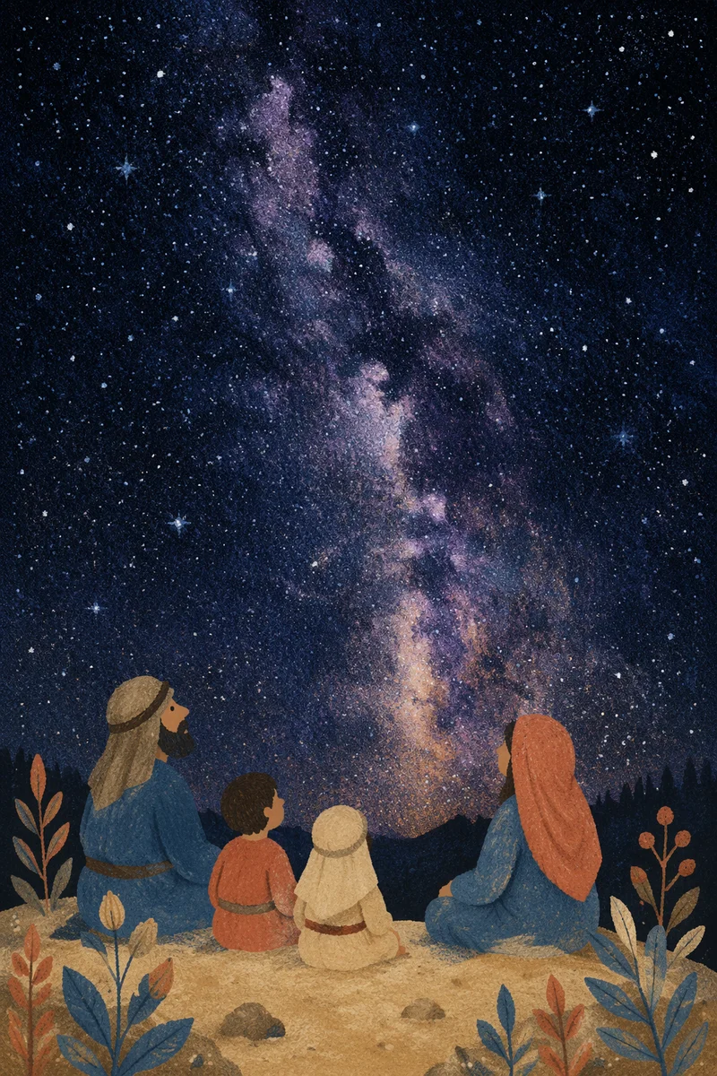 Milky Way Over Quiet Wilderness Horizon