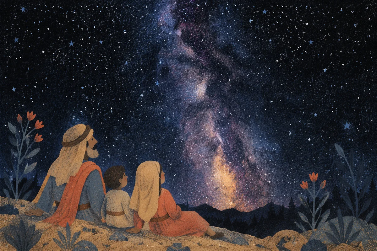 Milky Way Over Quiet Wilderness Horizon