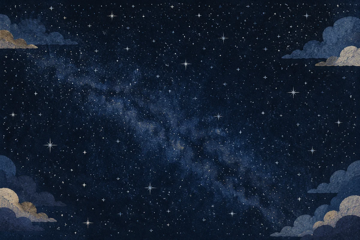 Starry Milky Way Night Sky Background