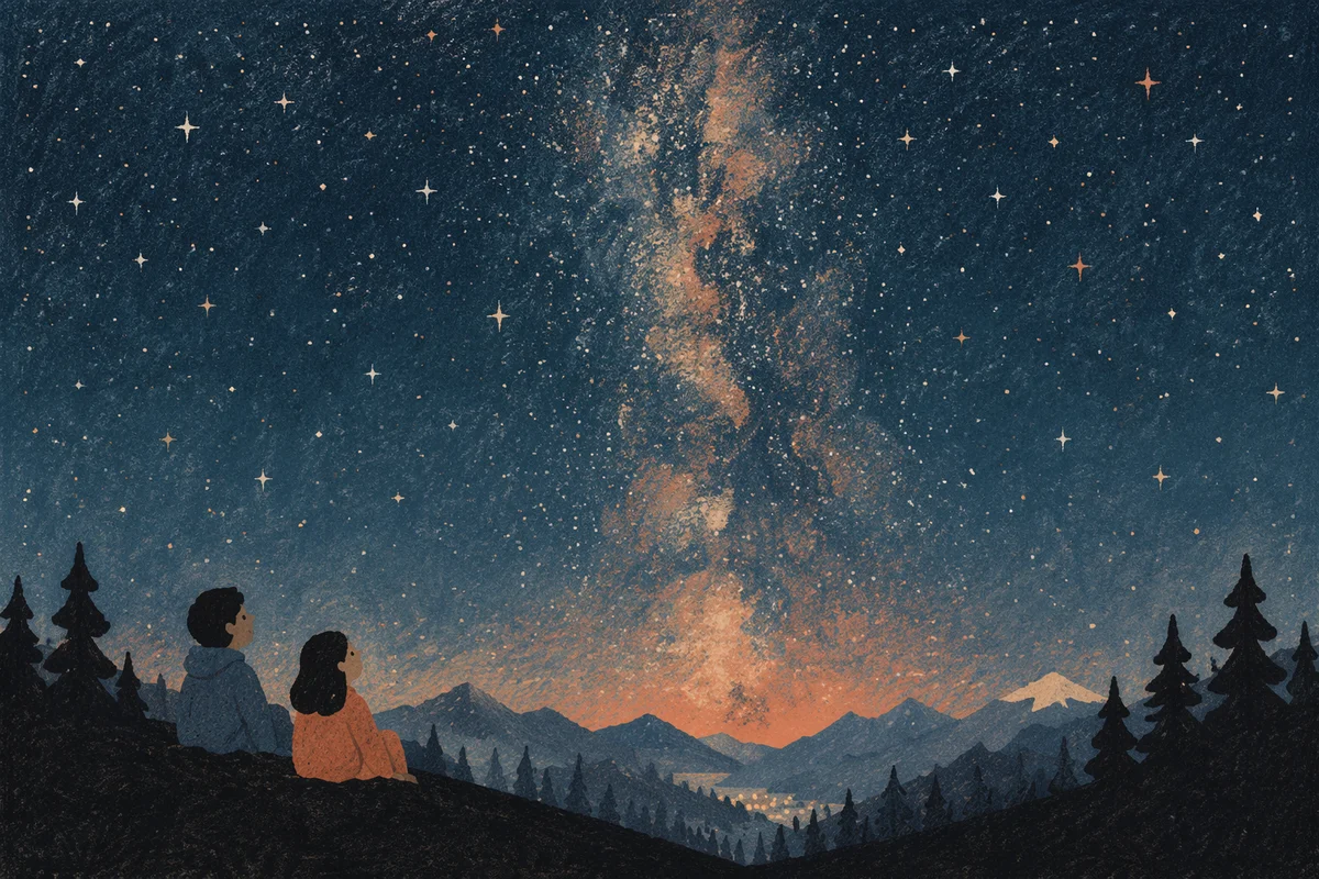 Milky Way Above Evergreen Mountain Wilderness