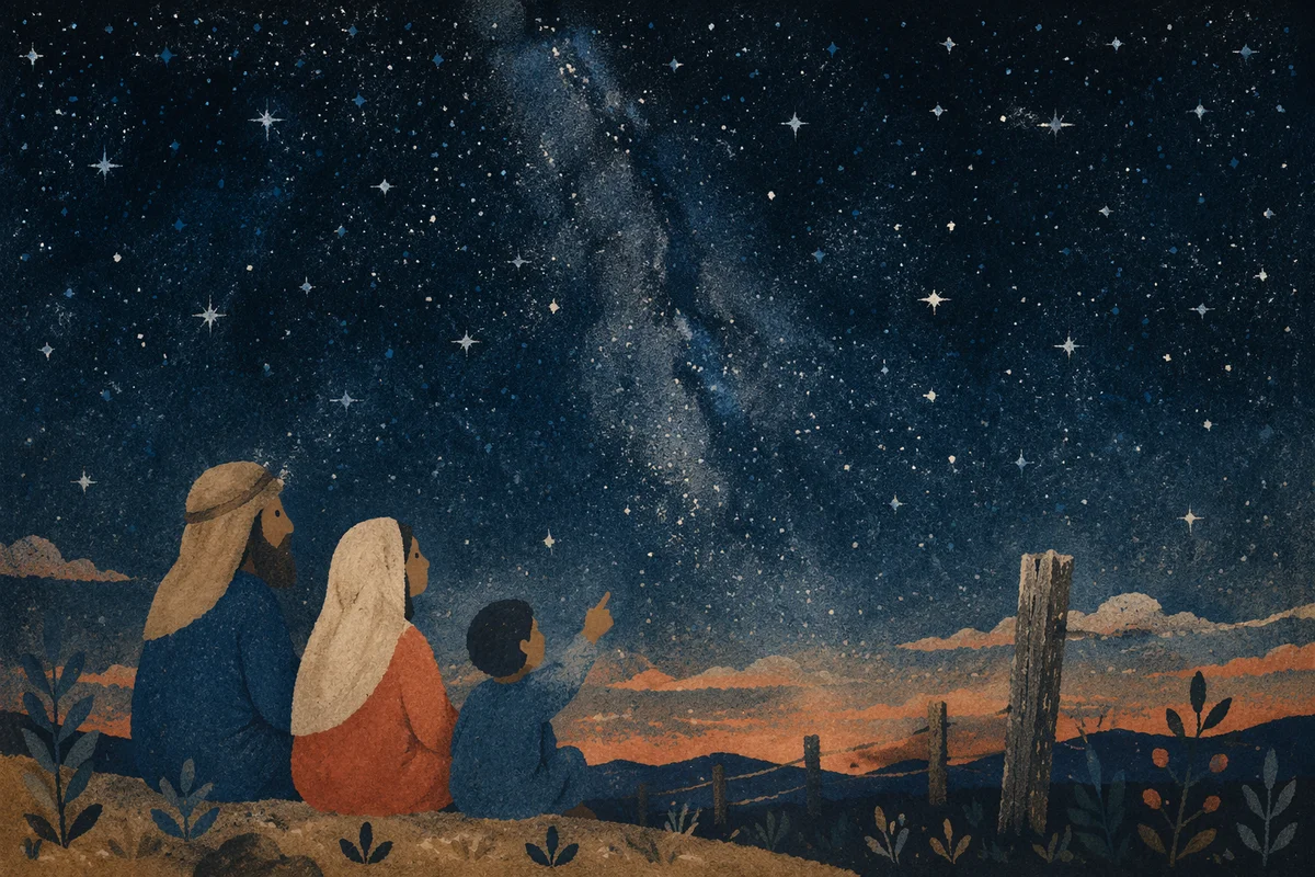 Milky Way Over Quiet Rural Horizon