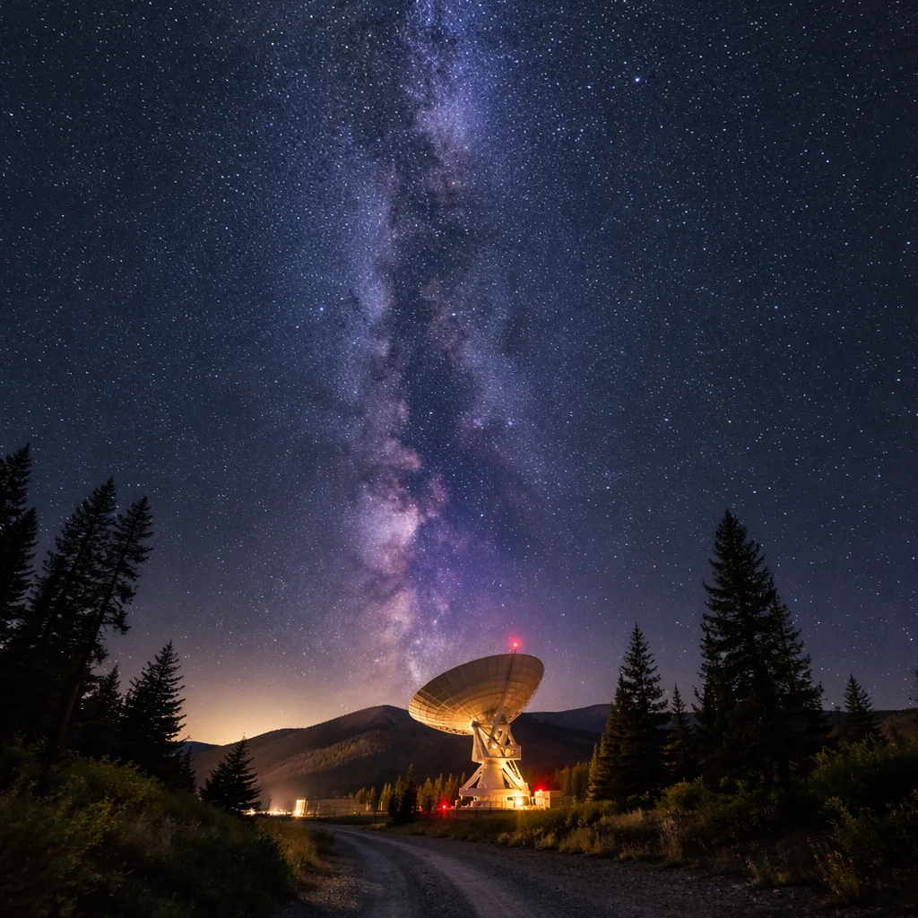 Milky Way Over Evergreen Mountain Observatory