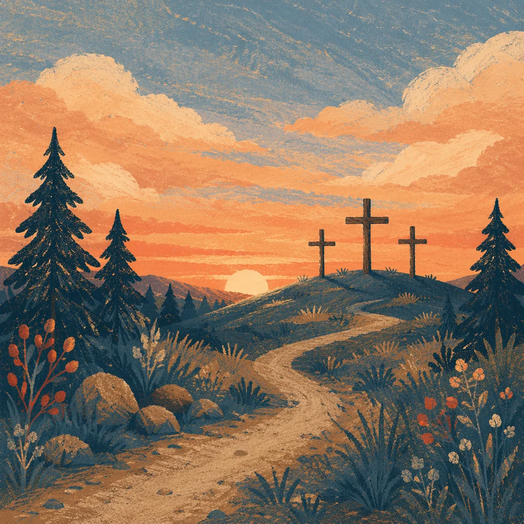 Three Crosses at Evergreen Sunset Hill