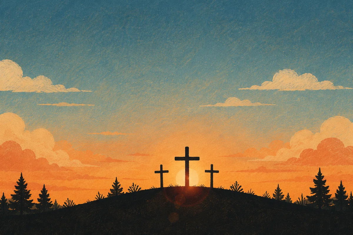 Three Crosses at Evergreen Sunset Hill