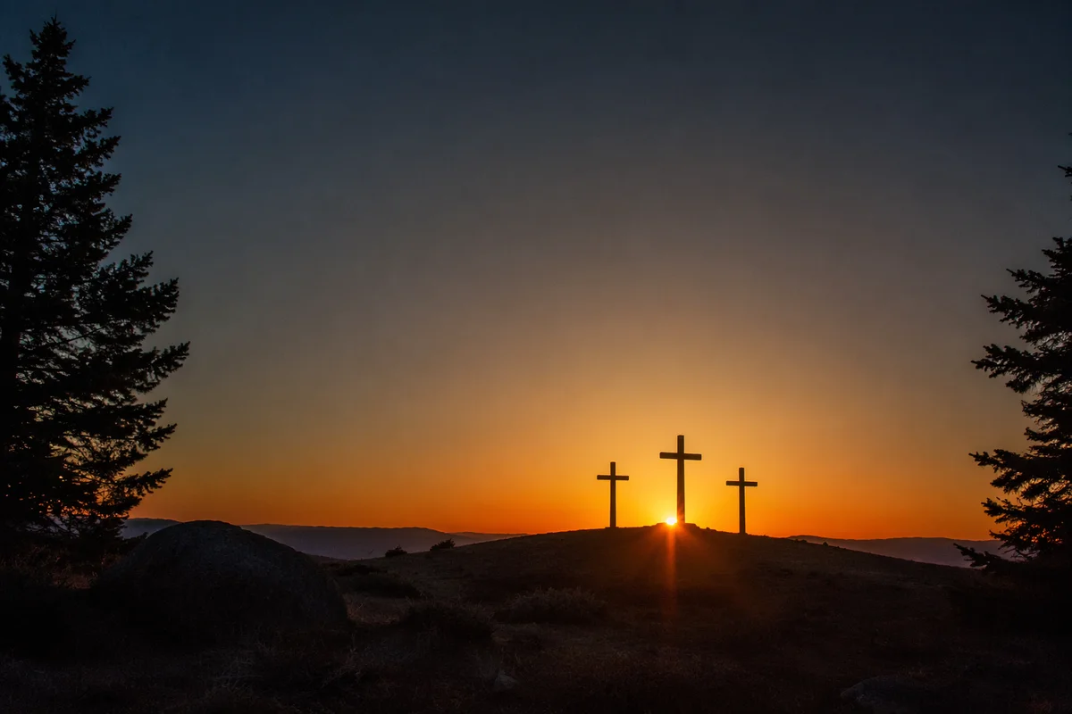 Three Crosses at Evergreen Sunset Hill