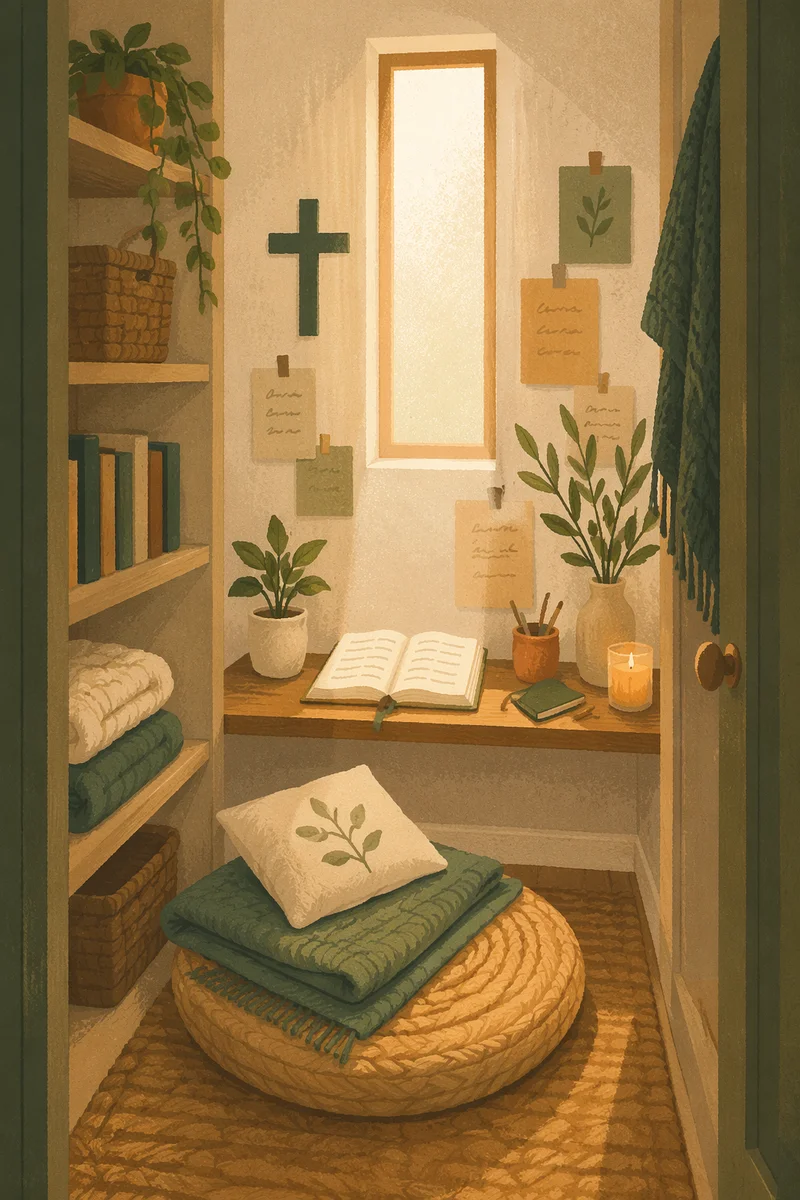 Evergreen War Room Prayer Closet Retreat