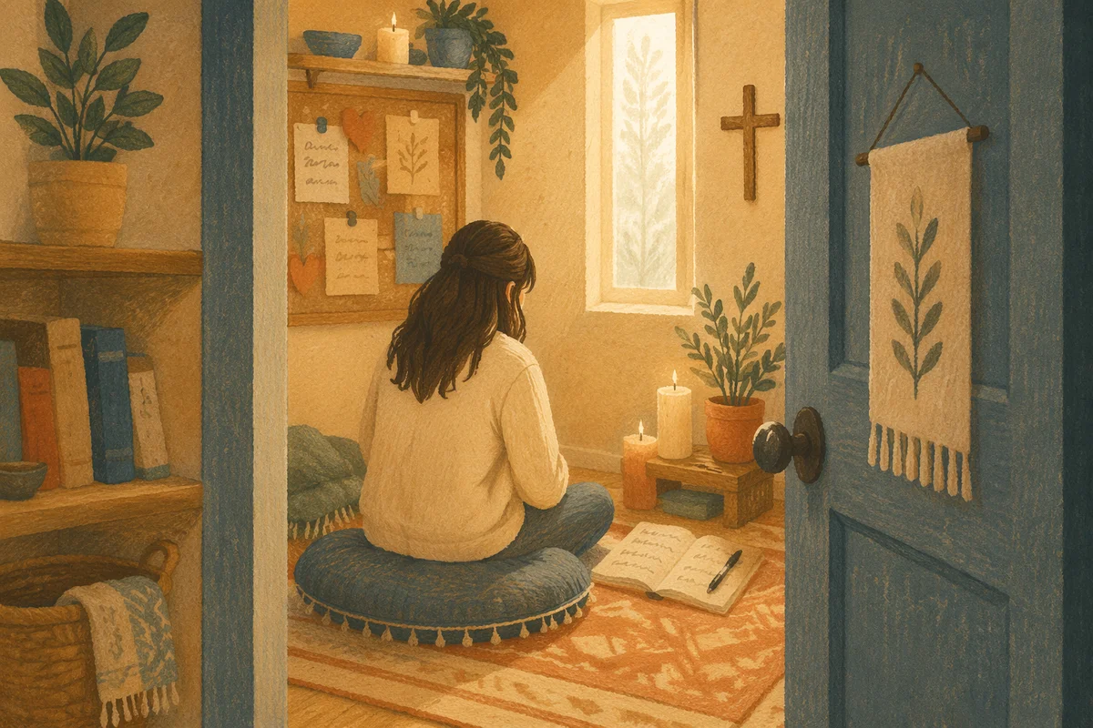 Peaceful War Room Prayer Closet Nook