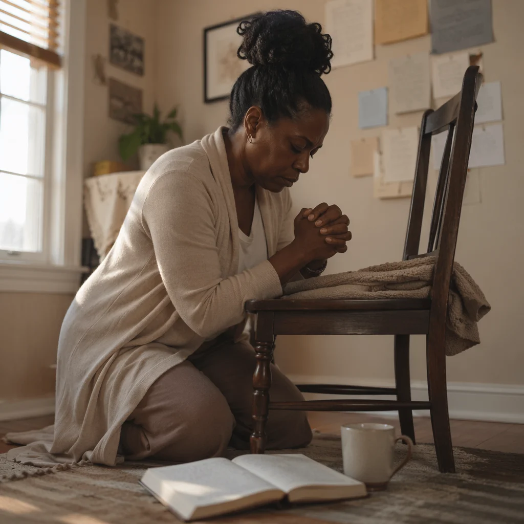 Peaceful War Room Prayer Closet Scene