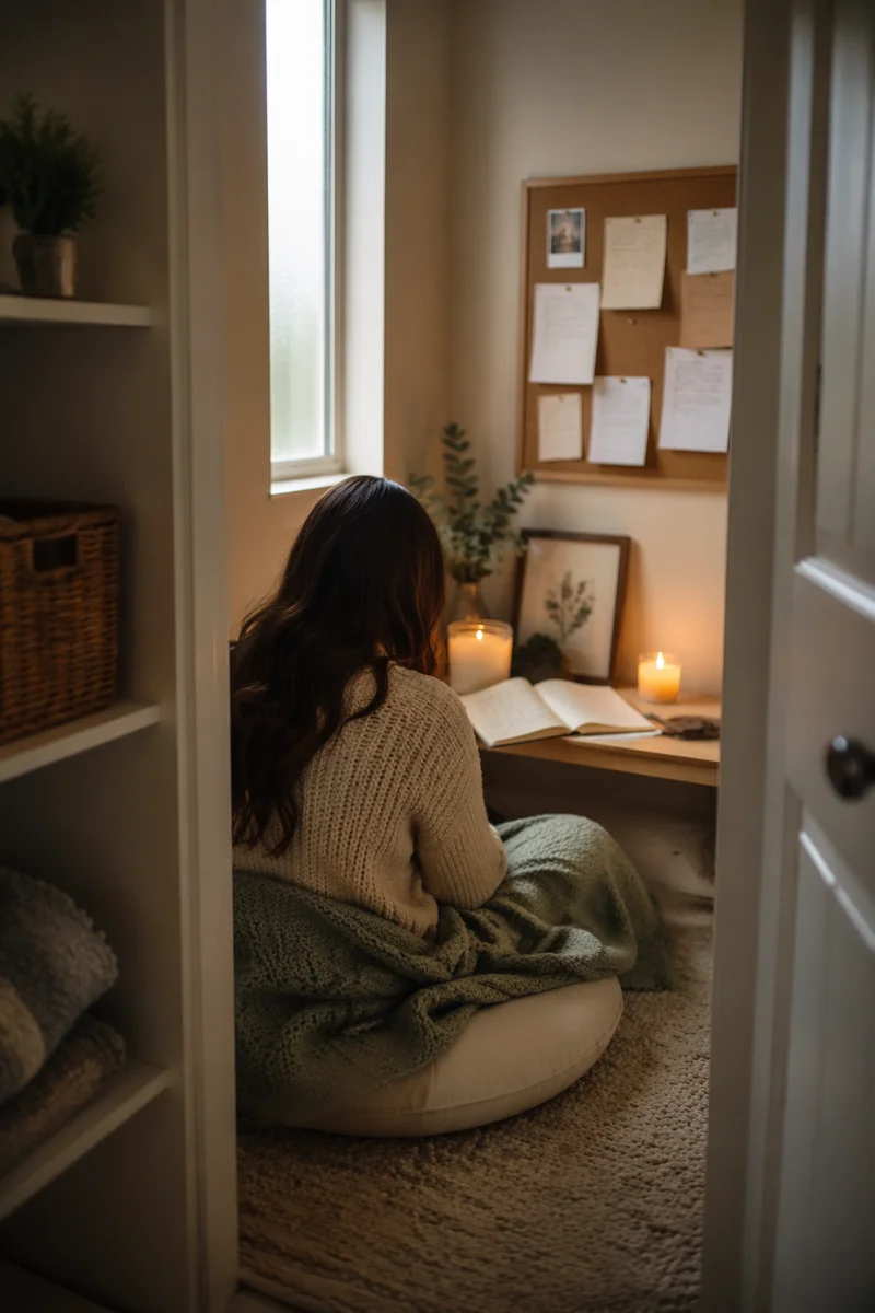 Peaceful War Room Prayer Closet Nook