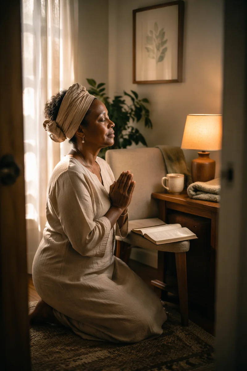 Serene War Room Prayer Closet Sanctuary