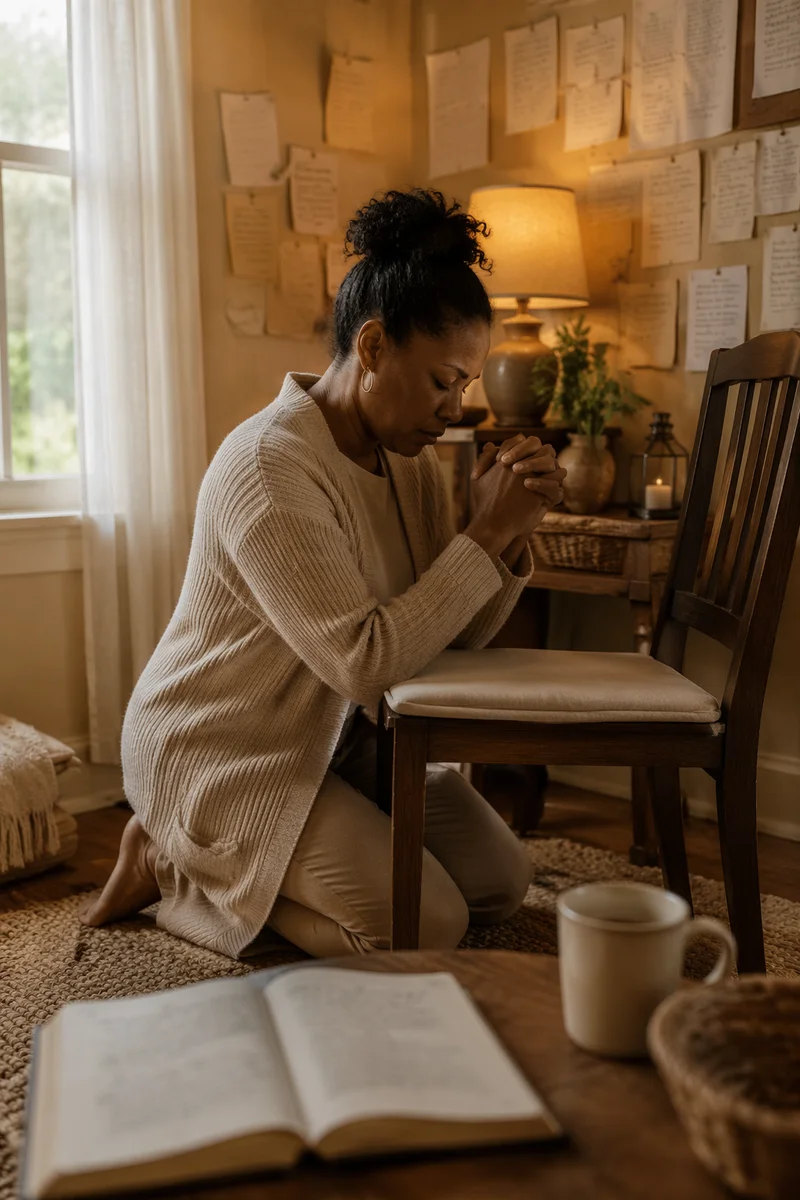Peaceful War Room Prayer Closet Reflection