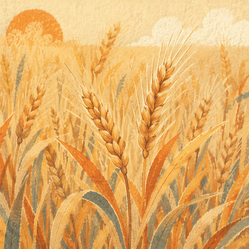 Golden Wheat Field Harvest Background