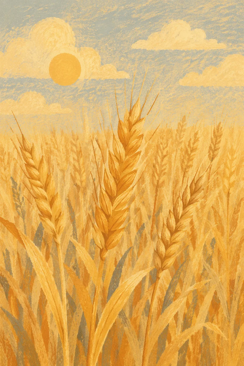 Golden Wheat Field at Harvest Time