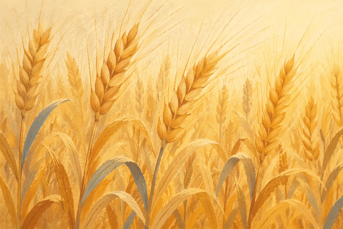 Golden Wheat Harvest Close-Up