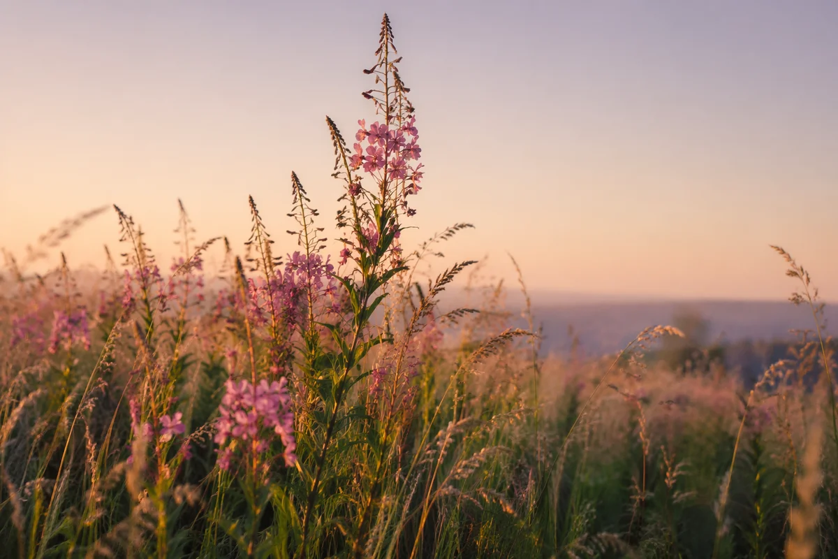 Wildflower Meadow in Soft Morning Light