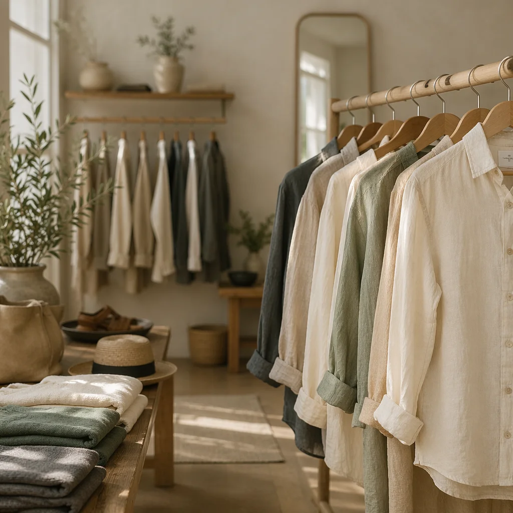 Curated Boutique Clothing Rack Display