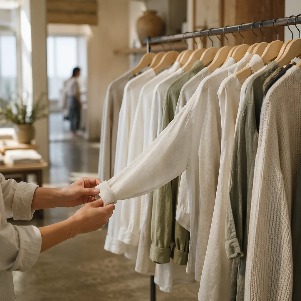 Serene Boutique Clothing Rack Display