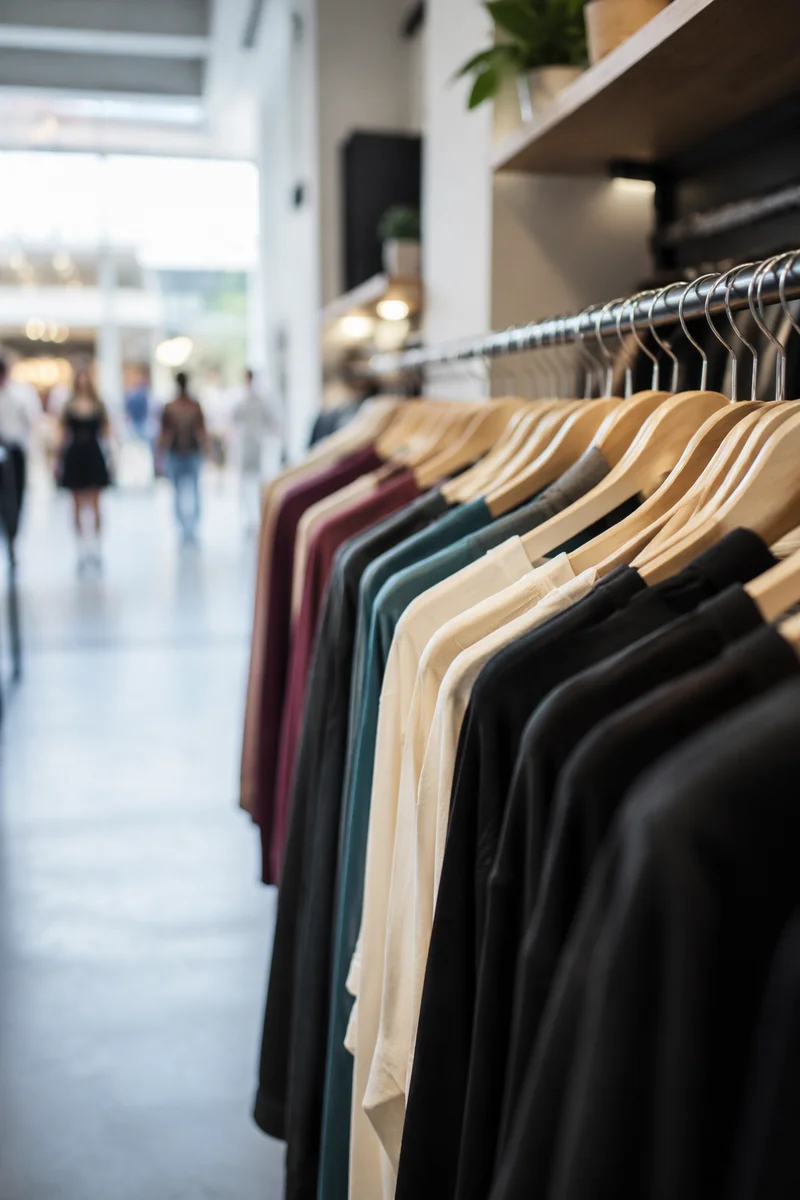 Modern Boutique Clothing Rack Display