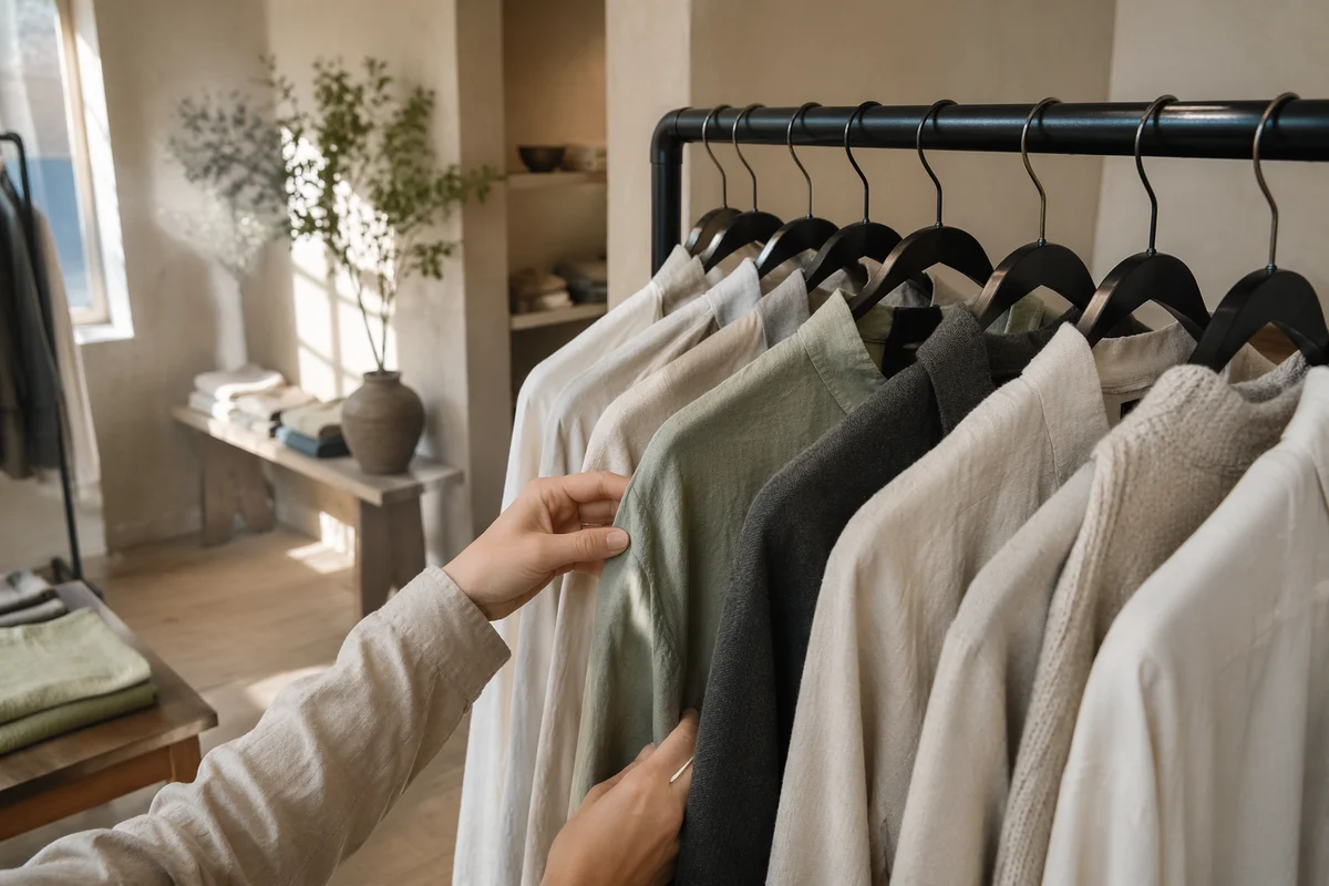 Serene Boutique Clothing Rack Display