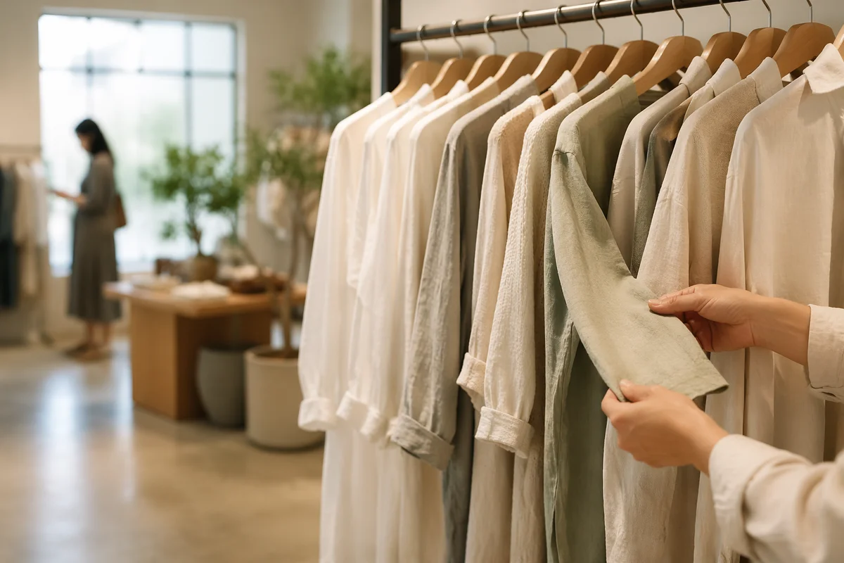 Serene Boutique Clothing Rack Display