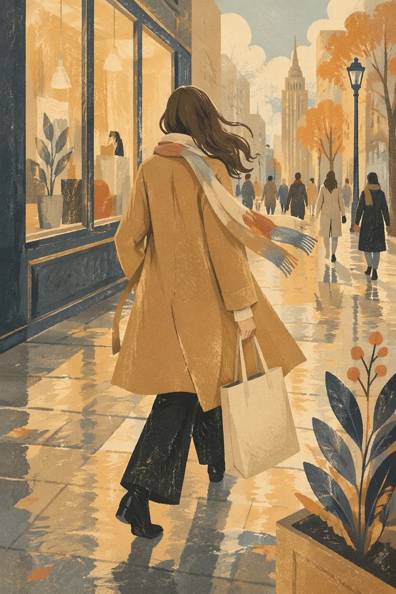 Elegant Camel Coat Street Style Editorial