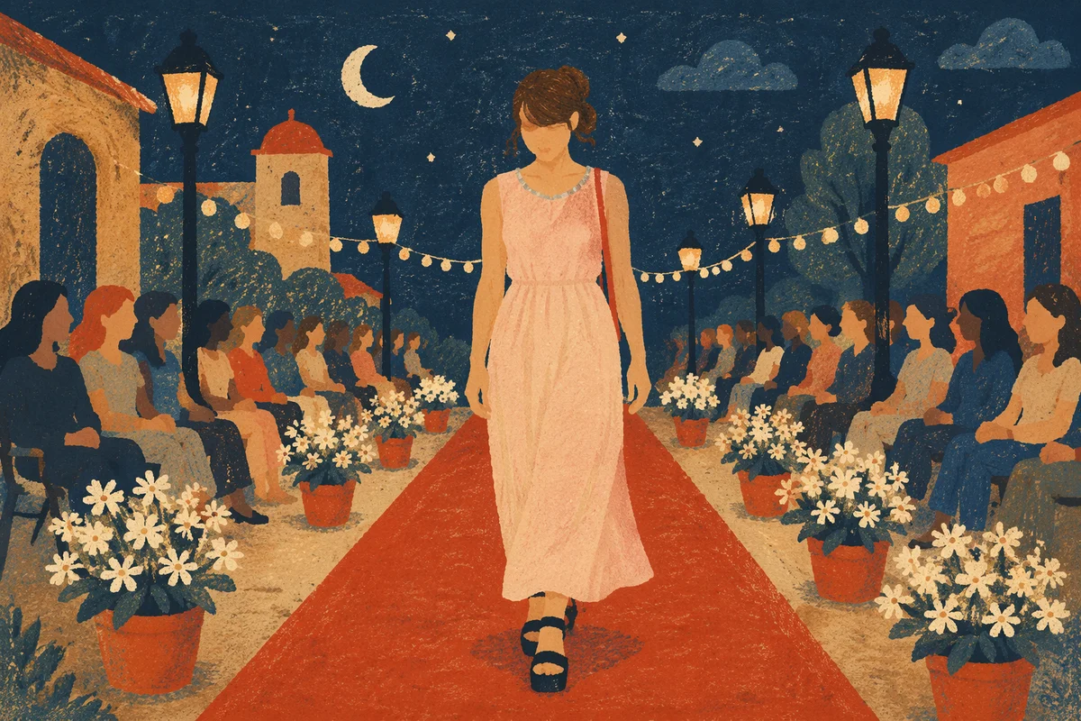 Night Village Runway Fashion Model