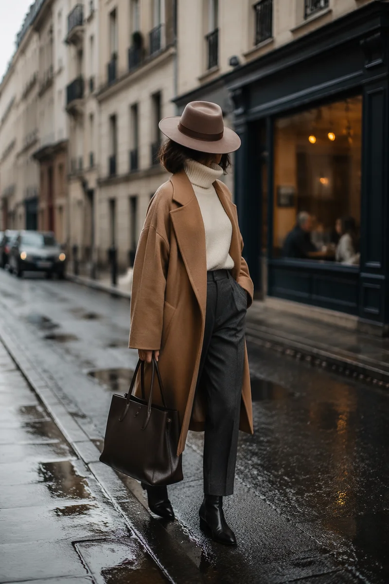 Rainy Urban Street Style Fashion Editorial