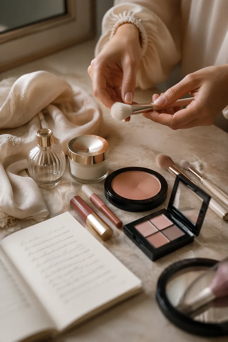 Elegant Makeup Vanity with Morning Light