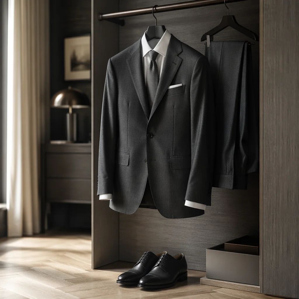 Tailored Mens Business Suit on Hanger
