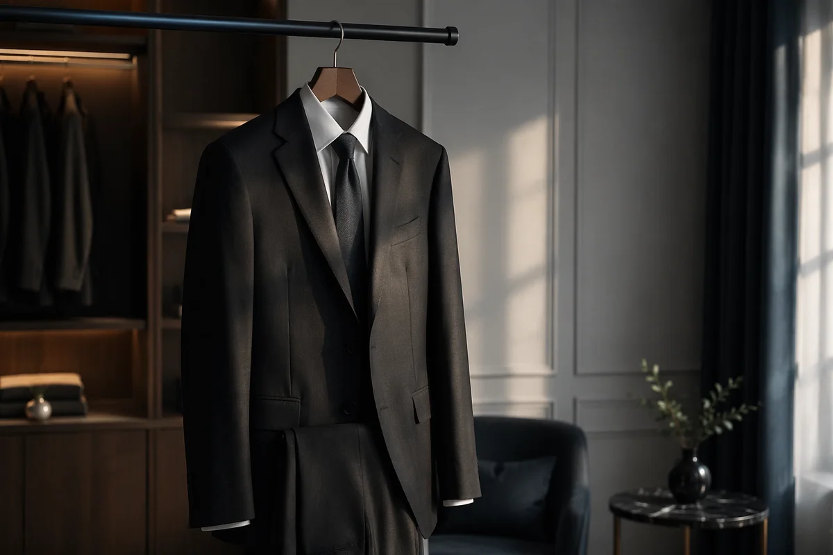 Tailored Mens Business Suit on Hanger