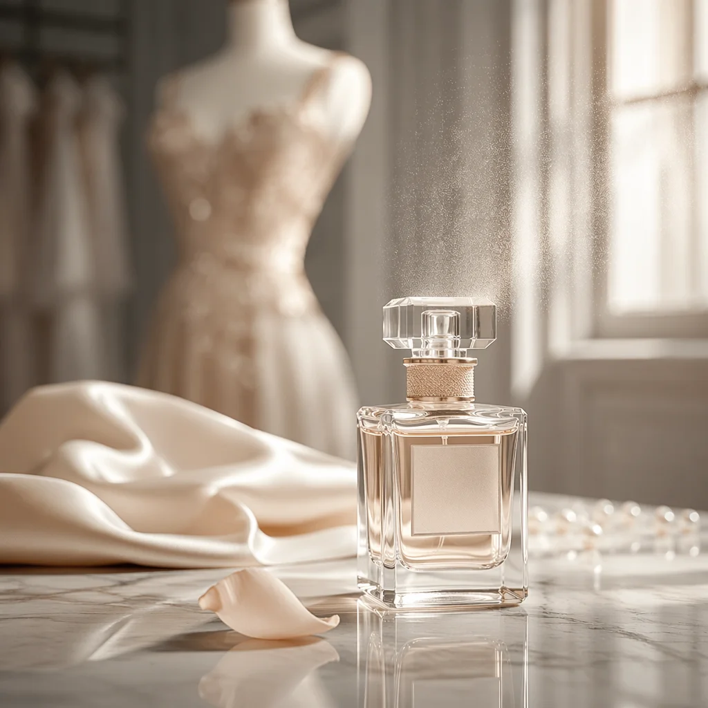Elegant Luxury Perfume on Marble Vanity