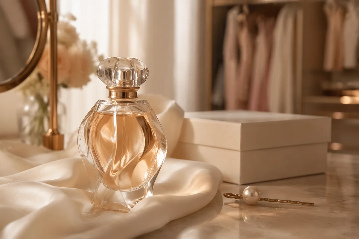 Elegant Luxury Perfume Bottle Still Life