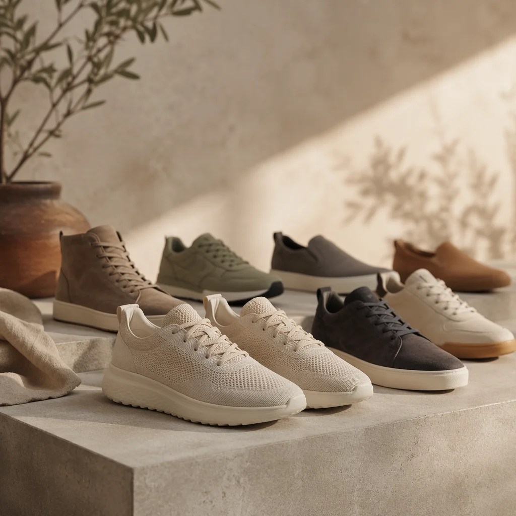 Minimalist Sneaker Collection in Soft Studio Light