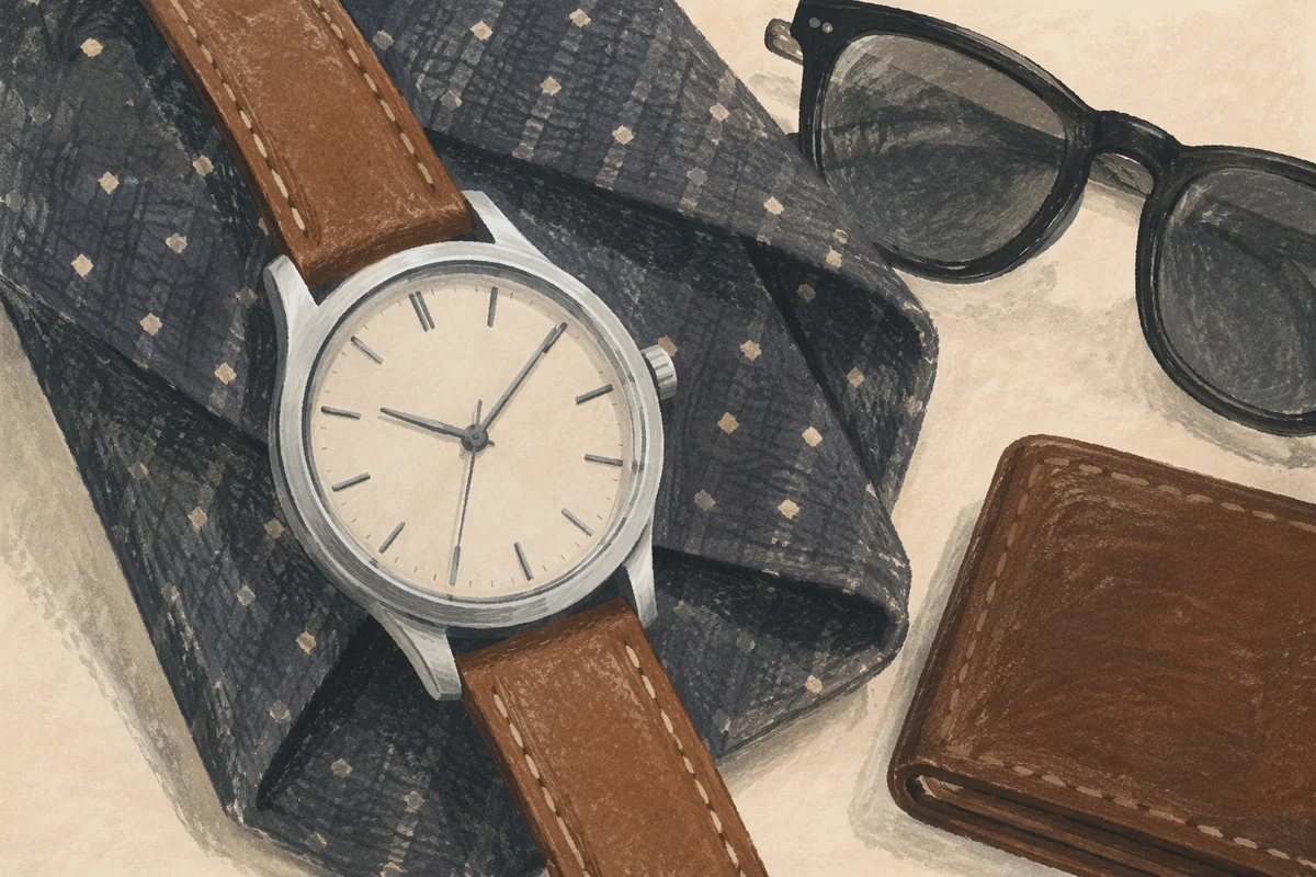 Elegant Men's Accessories Flat Lay Arrangement