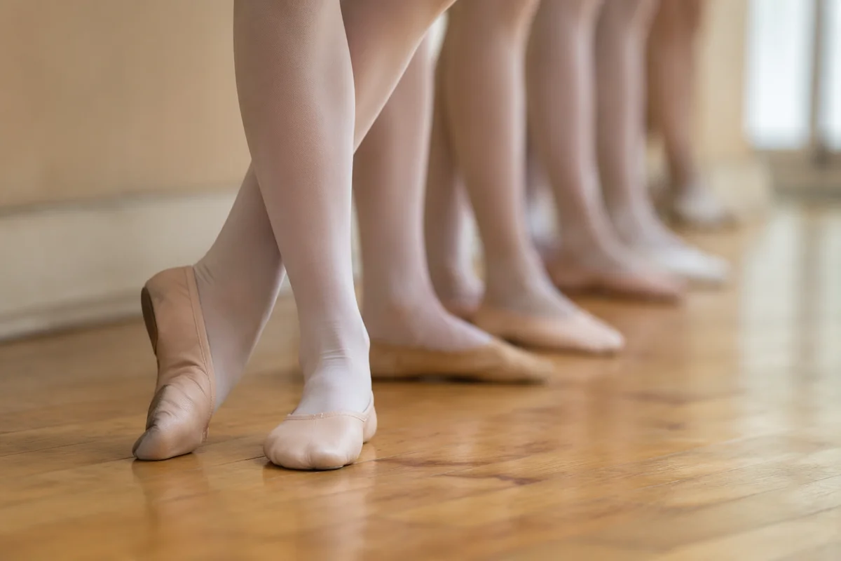 Elegant Pastel Ballet Flats in Studio