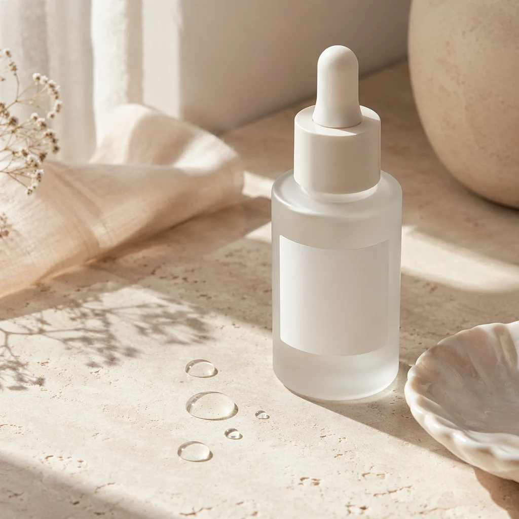 Elegant Eye Cream Dropper Vanity Close-Up