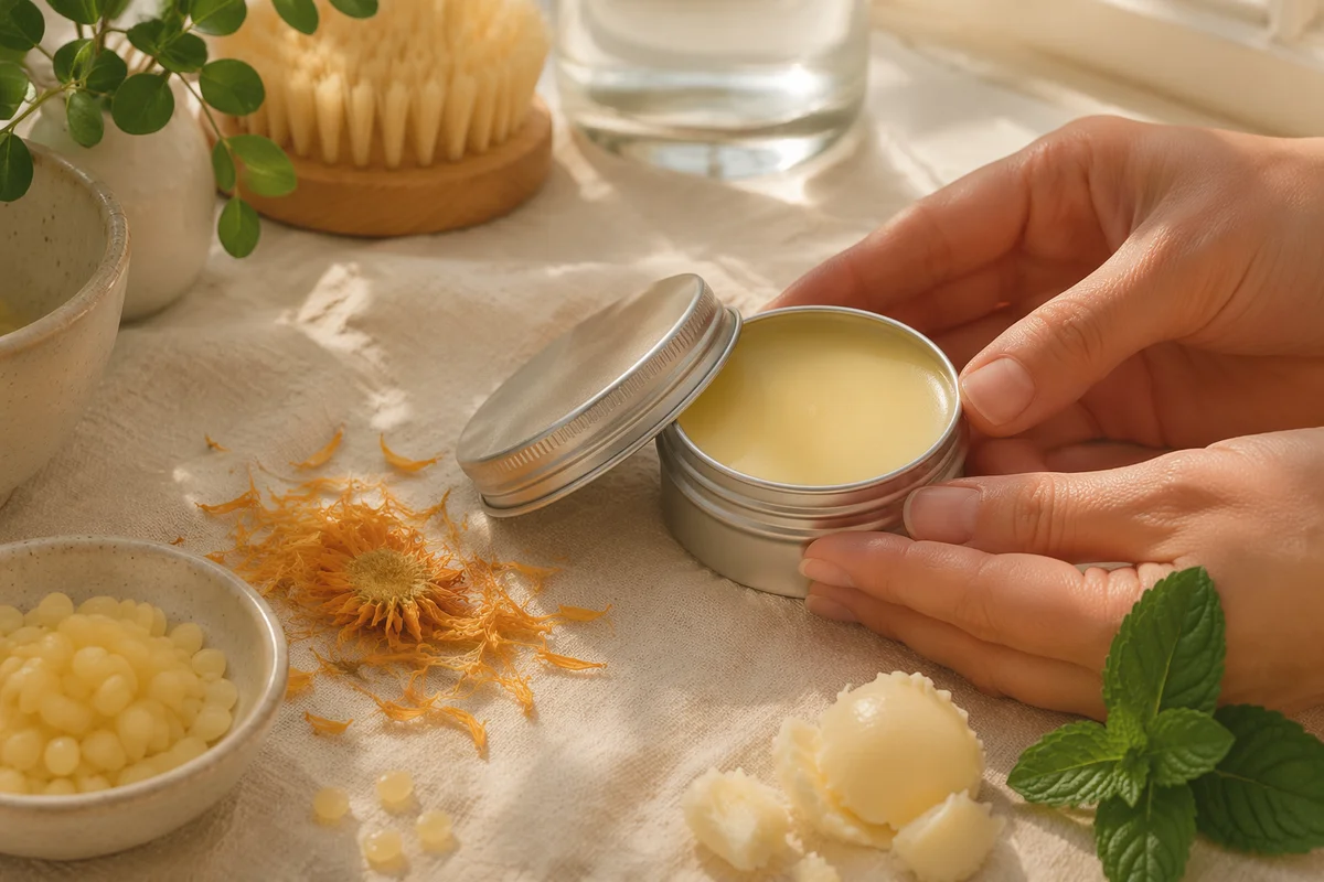Organic Lip Balm Tin with Natural Ingredients