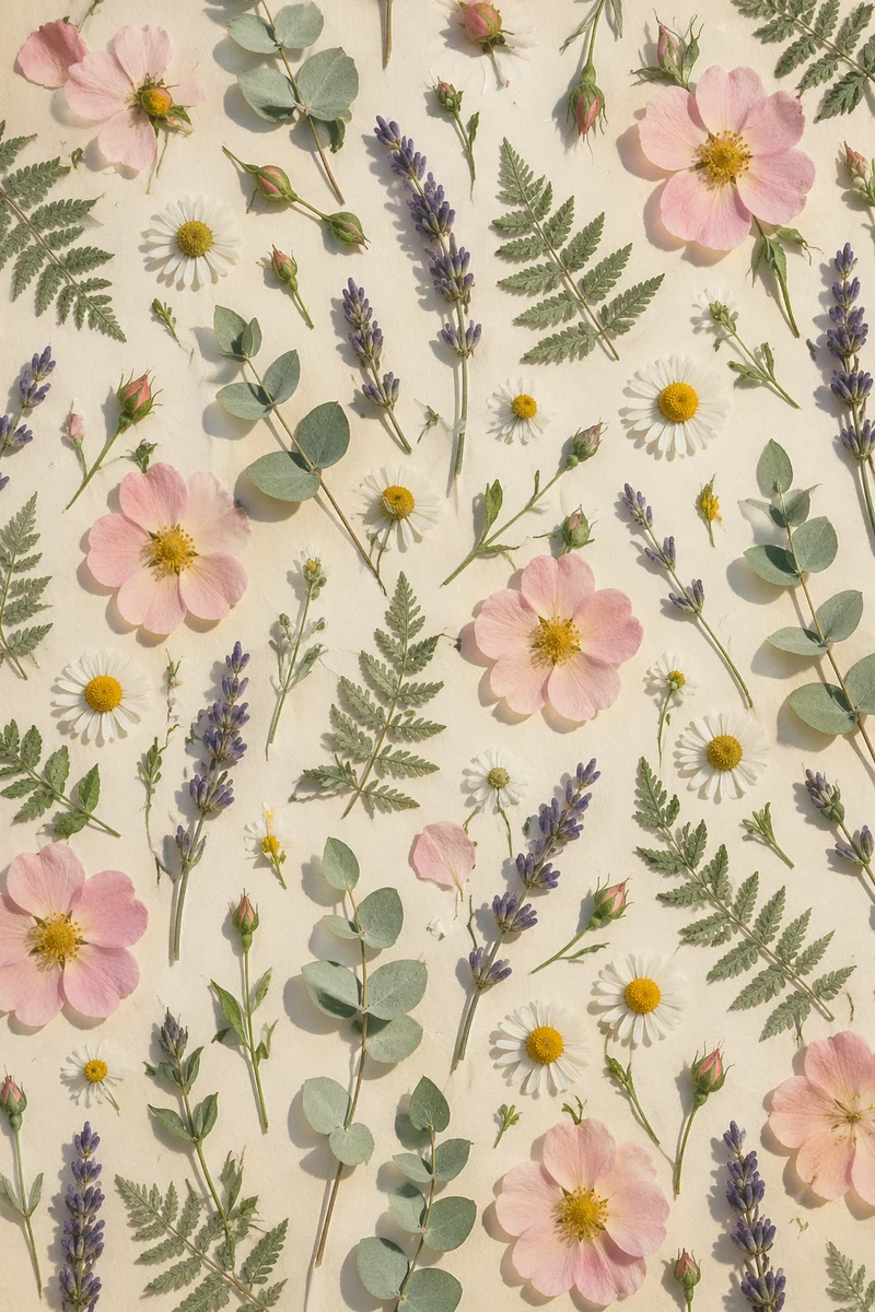 Seamless Spring Botanical Floral Pattern