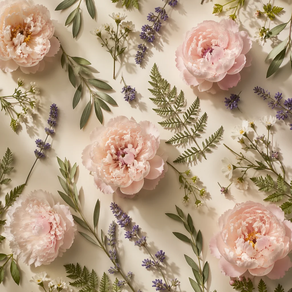 Seamless Spring Floral Botanical Pattern
