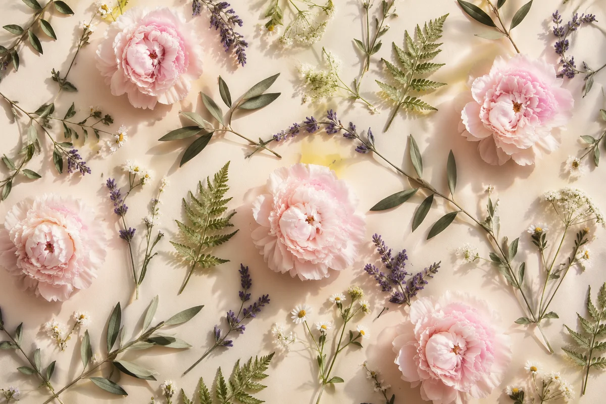 Seamless Spring Floral Botanical Pattern