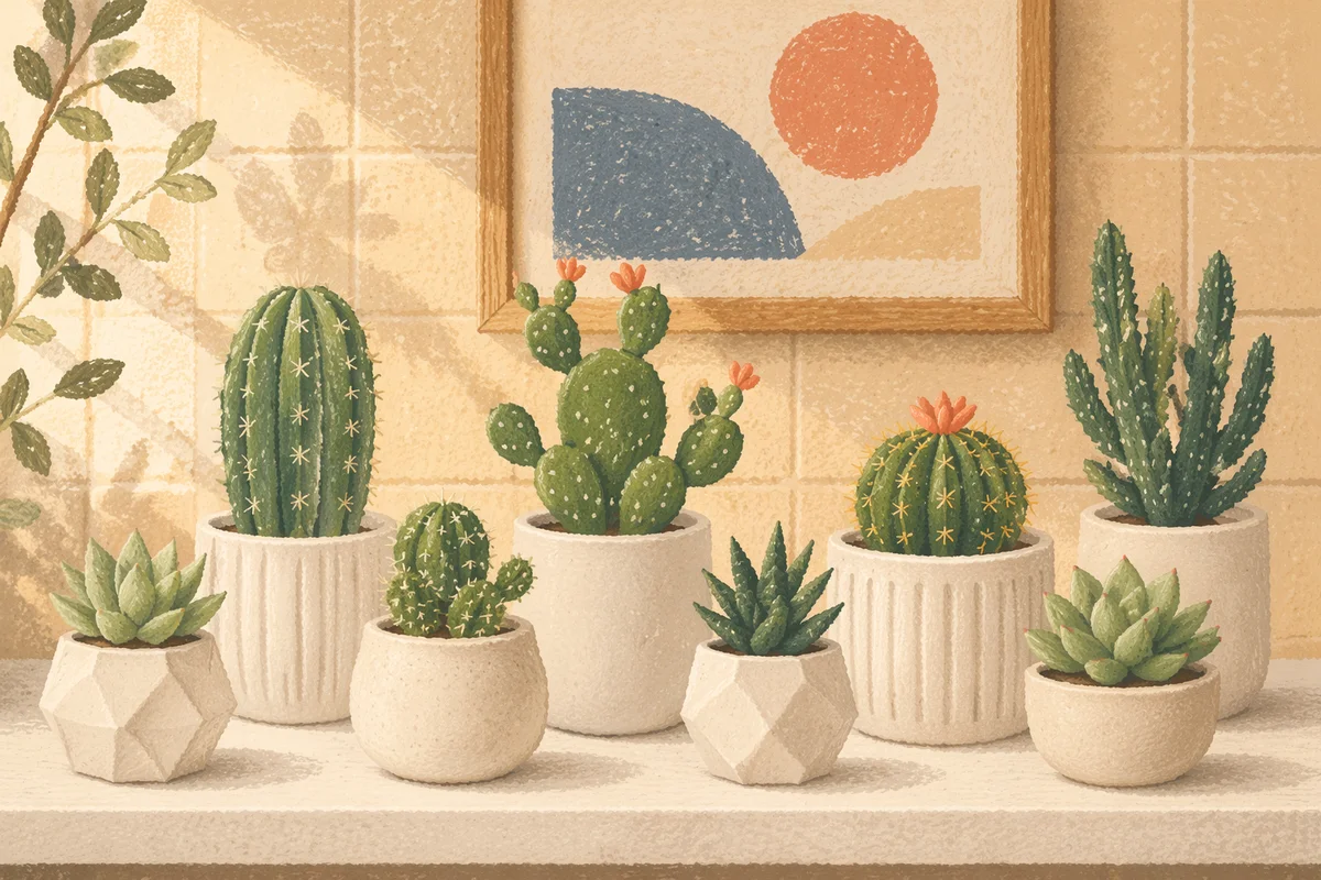 Cozy Indoor Succulent Shelf Arrangement