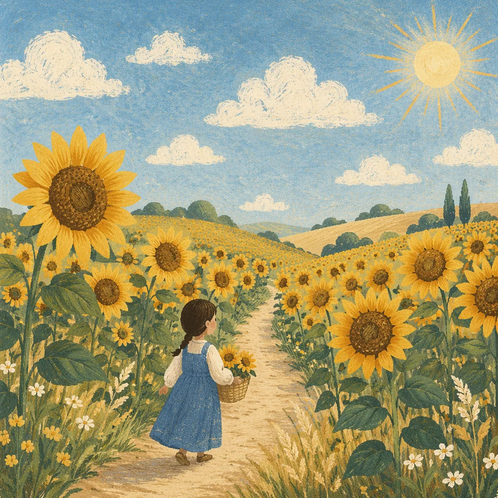 Sunny Sunflower Path of Hope