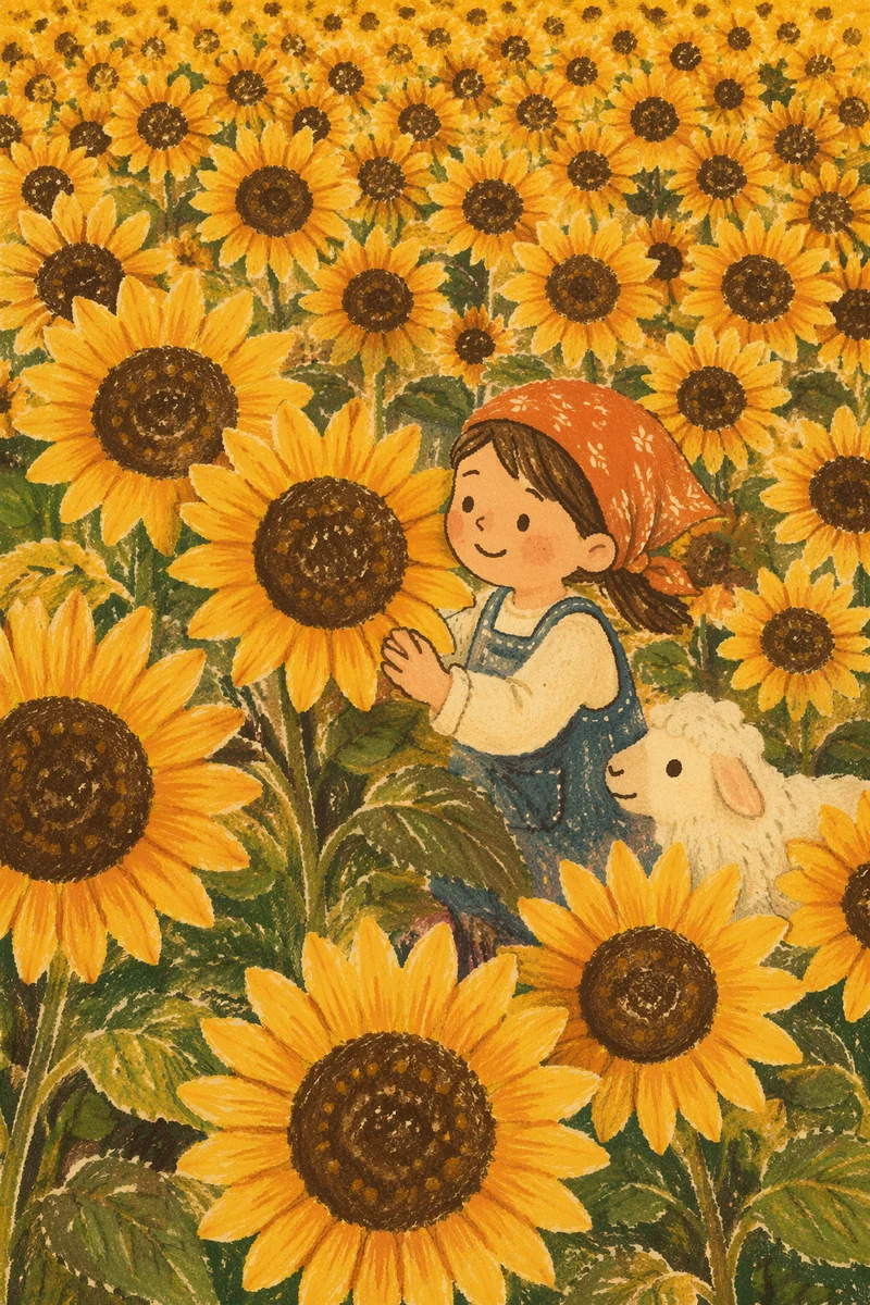Radiant Summer Sunflower Field in Sunshine